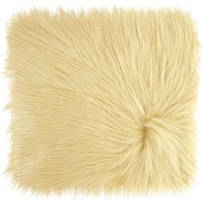 WLLHYF 10 Inches Mini Square Faux Fur Rug， Small Fluffy Area Rug Cushion for Living Room Sofa Bedroom Floor Soft Square Chair Cover Seat Pad Nail Mat for Photographing Background