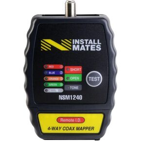 Nstallmates NSM1240 4-Way Coax Cable Tester w/ Case