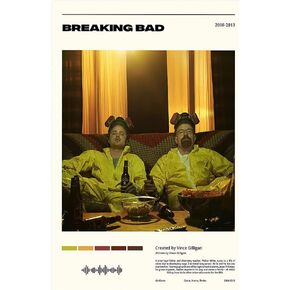 Breaking Bad Poster Movie Posters Canvas Art Picture Print Modern Family Bedroom Aesthetic Decor 12x18inch(30x45cm)