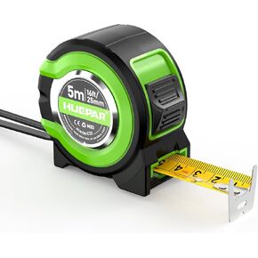 Huepar Tape Measure, 16-Foot, Steel Retractable Tape Measure, Easy Read Tape Measure, Steel Measuring Tape 16 Feet - C31