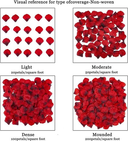 Winlyn 3000 Pcs Red Silk Rose Petals Set - Scented Ready-to-use Separated Realistic Artificial Rose Flower Petals for Romantic Night for Her for Him for Weddings Anniversaries Valentine's Day Decor in Saudi Arabia