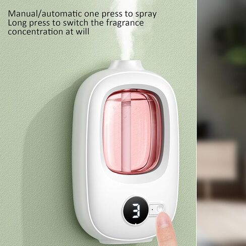 Essential Oil Diffuser, Aromatherapy Fragrant Oil Diffuser Vaporizer for Home Hotel Office Small & Large Room with LED Display, Automatic 4 Gear Adjustable, Rechargeable in Saudi Arabia
