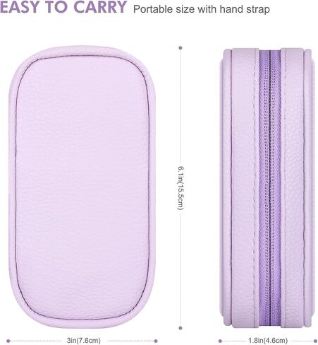 Tampon Holder for Purse, Portable Tampon Bag with Handle,Travel Pads Tampons Pouch, Pu Leather Small Tampon Organizer Case for Feminine Products, Waterproof Period Bags for Women Girls in Kuwait