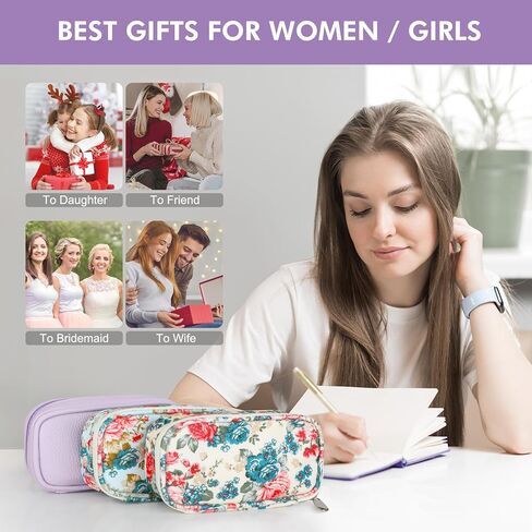 Tampon Holder for Purse, Portable Tampon Bag with Handle,Travel Pads Tampons Pouch, Pu Leather Small Tampon Organizer Case for Feminine Products, Waterproof Period Bags for Women Girls in Kuwait