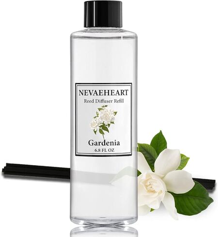 NEVAEHEART Reed Diffuser Refill, Black Cherry Reed Diffuser Oil with Sticks Set, 6.8oz(200ml) Reed Diffuser Oil Refill Home Fragrance for Bedroom, Bathroom Home Decor in Saudi Arabia