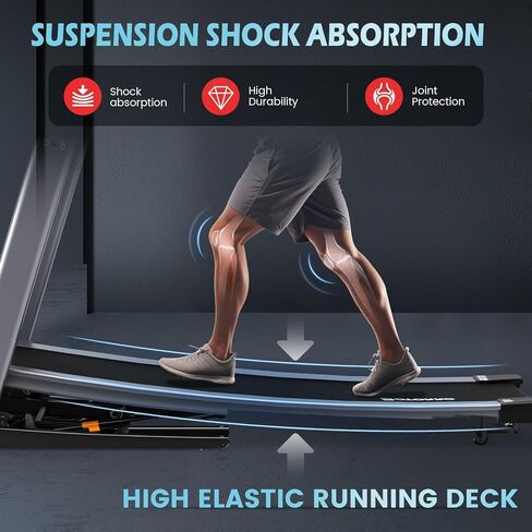 Foldable Treadmill for Home Use, Wide Shock Absorption Deck for Walking or Running, 300 lbs Weight Capacity, Preset Programs, Bluetooth Enable, LED Display |R5 PRO 12% R7 R9 18% Auto Incline in Saudi Arabia