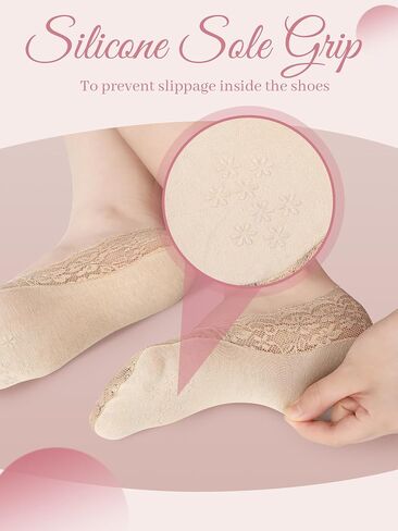 Geyoga 8 Pairs Women Lace Fishnet Ankle Socks Transparent Floral Mesh Socks Thin Summer Sheer Socks for Women and Girls in Saudi Arabia