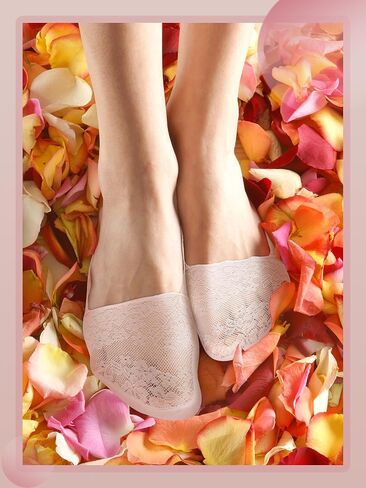 Geyoga 8 Pairs Women Lace Fishnet Ankle Socks Transparent Floral Mesh Socks Thin Summer Sheer Socks for Women and Girls in Saudi Arabia