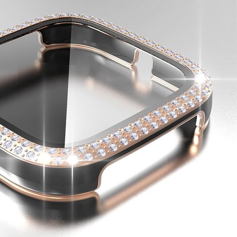 RICHONE [5 عبوات] متوافق مع جراب Fitbit Versa 2 بإطار من الكريستال الماسي وغطاء حماية كامل عالي الدقة مقاوم للخدش لملحقات الساعة الذكية Versa 2 (5 ألوان) in Kuwait