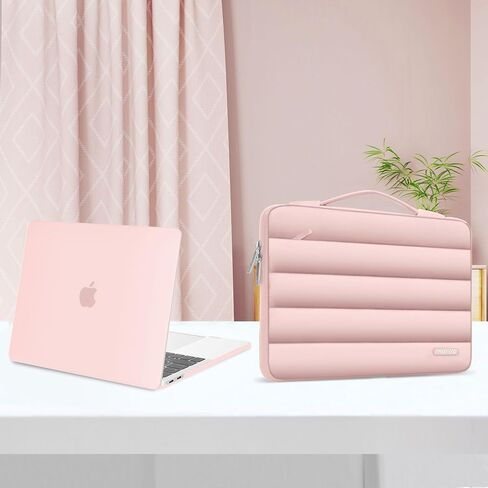 حافظة MOSISO متوافقة مع جهاز MacBook Pro 13 بوصة M2 2024-2016 A2338 M1 A2251 A2289 A2159 A1989 A1708 A1706، حافظة صلبة بلاستيكية وحقيبة منتفخة وغطاء للوحة المفاتيح وكاميرا الويب وواقي شاشة، أسود in Kuwait