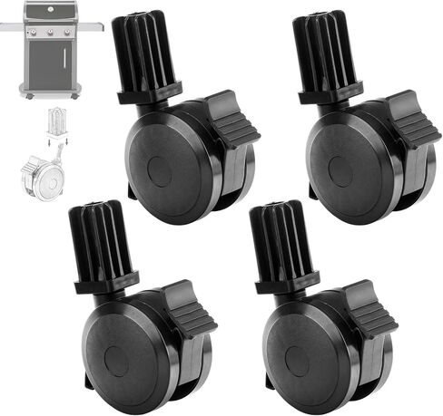 عجلة قفل 70360 مع قطر عجلة إدراج 2-7/8 بوصة/طول ساق العجلة 1-1/4 بوصة لسلسلة Weber Genesis (2007-2011)، سلسلة Spirit (2009-2012)، شوايات الغاز من سلسلة Summit (2007-2011) (1) in Kuwait