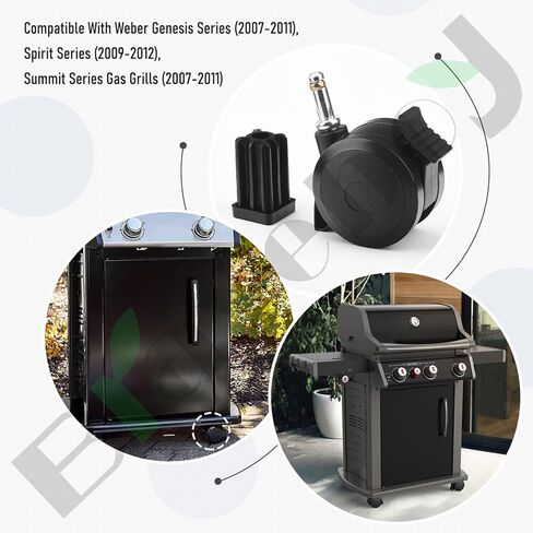 عجلة قفل 70360 مع قطر عجلة إدراج 2-7/8 بوصة/طول ساق العجلة 1-1/4 بوصة لسلسلة Weber Genesis (2007-2011)، سلسلة Spirit (2009-2012)، شوايات الغاز من سلسلة Summit (2007-2011) (1) in Kuwait