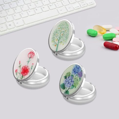 3 عبوات من علب حبوب الدواء من Maigendoo، منظم دوائي دائري، حافظة حبوب منع الحمل اليومية، حاوية تخزين الأدوية المدمجة، حافظات حامل السفر المحمولة للحبوب/زيت السمك/الفيتامينات/المكملات الغذائية، 3 أنماط in Kuwait