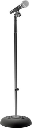 Pyle Universal Adjustable Tripod Microphone Stand - Pair of Heavy Duty Lightweight Professional Compact Extendable Stage Studio Floor Standing Boom Mic Holder w/Carry Bag, 5/8" Adapter PMKSKT35.5 in Saudi Arabia