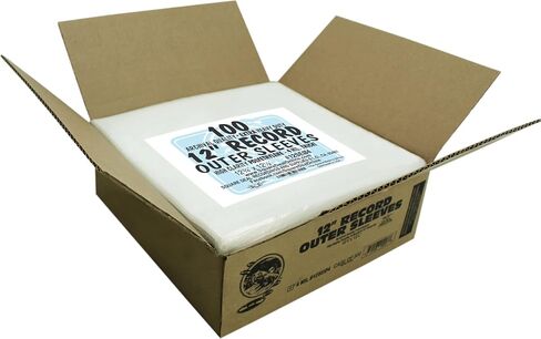 (25) 12" Record Outer Sleeves - Extra Heavy Duty 4 Mil Thick - Soft Polyethylene - 12-3/4" x 12-1/2" - Archival Quality in Saudi Arabia