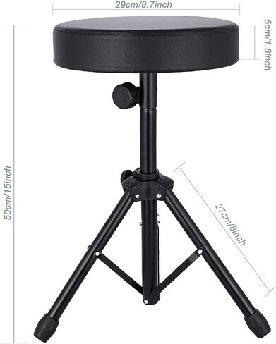 Noeler Universal Drum Throne Stool Metal Professional Drum Seat Sponge Padded for Kids&Adult with Anti-Slip feet in Saudi Arabia