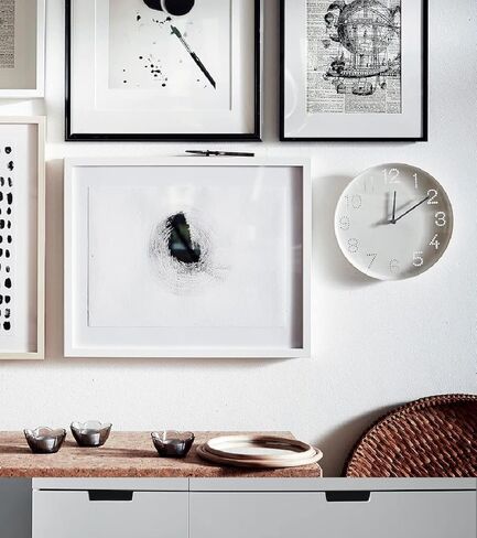 ساعة حائط I-K-E-A TROMMA، بيضاء، 9 ¾ بوصة in Kuwait