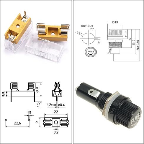 Fuses & Fuse Holders 5X20mm 250V 1A/5A/10A/15A/20A F1AL250V F5AL250V F10AL250V F15AL250V F20AL250V Quick Blow Glass Tube Fuse Fast-Blow Glass Cartridge Fuses (KS-Fuse) in Kuwait