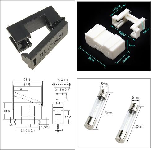 Fuses & Fuse Holders 5X20mm 250V 1A/5A/10A/15A/20A F1AL250V F5AL250V F10AL250V F15AL250V F20AL250V Quick Blow Glass Tube Fuse Fast-Blow Glass Cartridge Fuses (KS-Fuse) in Kuwait