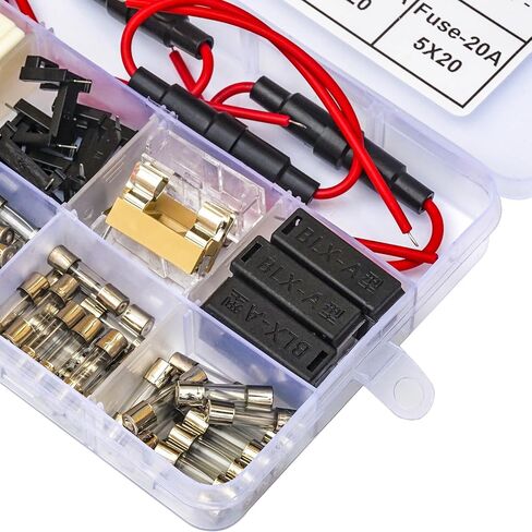 Fuses & Fuse Holders 5X20mm 250V 1A/5A/10A/15A/20A F1AL250V F5AL250V F10AL250V F15AL250V F20AL250V Quick Blow Glass Tube Fuse Fast-Blow Glass Cartridge Fuses (KS-Fuse) in Kuwait