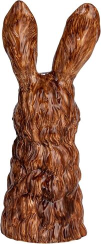 Creative Co-Op Hand-Painted Decorative Stoneware Rabbit Vase, Brown and White in Saudi Arabia