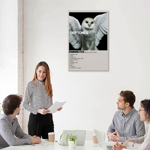 NuBagg Deftones Diamond Eyes Album Cover ملصق قماش فن الرسم ديكور ملصقات الحائط غرفة النوم صالة الألعاب الرياضية ديكور هدية 12 × 18 بوصة (30 × 45 سم)، نمط غير إطار in Saudi Arabia