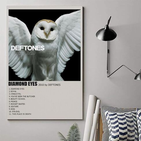 NuBagg Deftones Diamond Eyes Album Cover ملصق قماش فن الرسم ديكور ملصقات الحائط غرفة النوم صالة الألعاب الرياضية ديكور هدية 12 × 18 بوصة (30 × 45 سم)، نمط غير إطار in Saudi Arabia