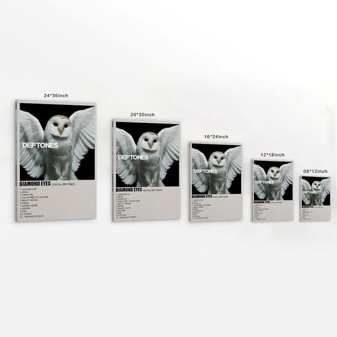 NuBagg Deftones Diamond Eyes Album Cover Poster Canvas Art Painting Decor Wall Posters Bedroom Gym Decorative Gift 12x18inch(30x45cm), Unframe-style in Saudi Arabia