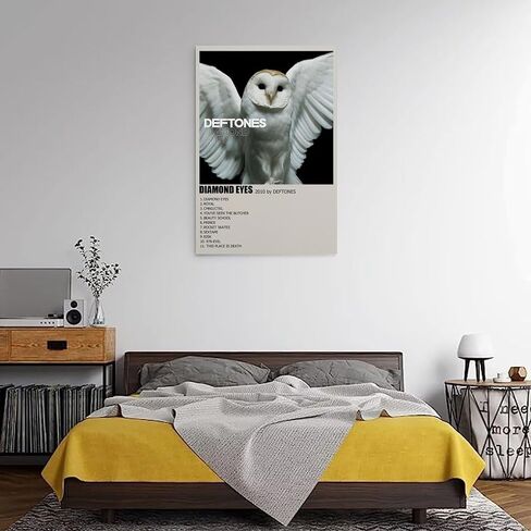 NuBagg Deftones Diamond Eyes Album Cover Poster Canvas Art Painting Decor Wall Posters Bedroom Gym Decorative Gift 12x18inch(30x45cm), Unframe-style in Saudi Arabia
