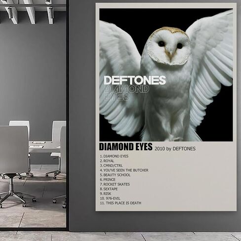 NuBagg Deftones Diamond Eyes Album Cover Poster Canvas Art Painting Decor Wall Posters Bedroom Gym Decorative Gift 12x18inch(30x45cm), Unframe-style in Saudi Arabia