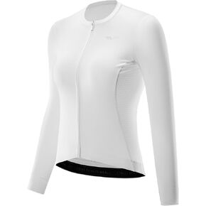ROCKBROS Women Cycling Jersey Long Sleeve Bike Jersey Breathable Bike Shirts with 3 Pockets Bicycle Jacket