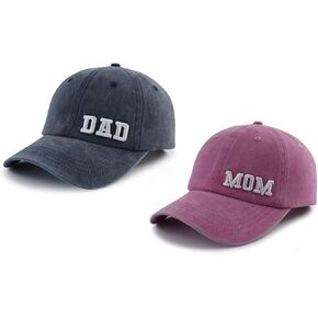 Tbstlumd Dad and Mom Hat for Men Women, Funny Adjustable Cotton Embroidered Father Baseball Cap …