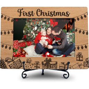 Christmas Picture Frame, Christmas Gifts for Children 2024, Christmas Photo Frame, 4x6 Picture Frame, Wood Decor for Desk Display-A18