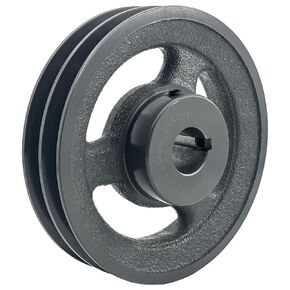 2AK61-1 Double Groove v Belt Pulley,5.95 inch Outside Diameter,1 inch bore,v Belt sheave Cast Iron for A AX 3L 4L V-Belts,2AK611 Pulley