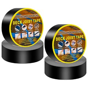Gekufa Joist Tape for decking 2''×50', 10 Pack Weather-Resistant Deck Joist Tape, Waterproof and Anti-Corrosion sealant Deck Tape, Suitable for Wooden Decks, Outdoor Decks, beamed Roofs