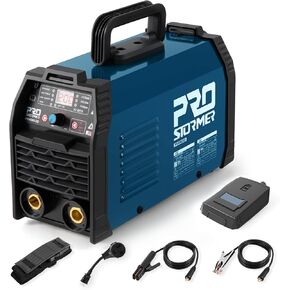 200A ARC Welding Machine, 110V/220V Dual Voltage Welder, IGBT Stick MMA Welder LED Display with Electrode Holder Work Clamp