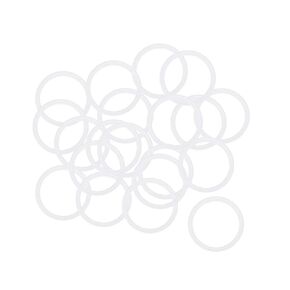uxcell Silicone O-Rings, 15mm OD 12mm ID 1.5mm Width VMQ Seal Gasket for Compressor Valves Pipe Repair, White, Pack of 20