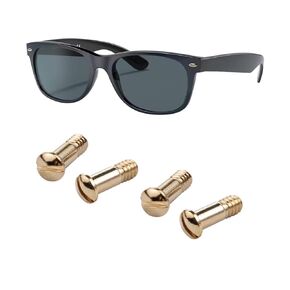 Replacement Screws for ray ban Wayfarer RB2132 RB4165 RB4371 Sunglasses Repair Screw Kit (Set of 4),Screwdriver (Silver)