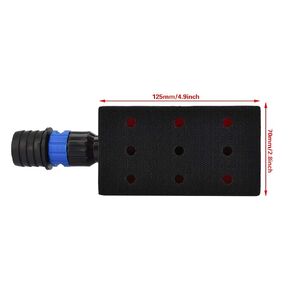 Sanding Sponge Block, Hand Dust Extraction Sanding Grinding Sponge Block Dust Block 125×70mm 9 Holes Sticky Type, Sanding Blocks