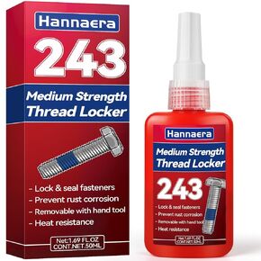 Thread Locker Blue 50ML/1.69FL OZ, Medium Strength Removable, Lock & Seal Nuts, Bolts, Fasteners and Metals, High-Temperature, Anaerobic, Anti-Rust
