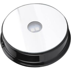 LED Light Base, LED Display Stand Rotating LED Light Base LED Light Display Small Rotating Display Stand Lighted Base for Glass Art