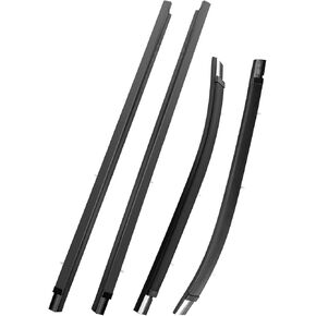 Outer Door Weatherstrip Window Moulding Trim Seal Belt Fit for Toyota Tacoma Double Cab 1995-2004 Replace 68210-04020 68160-04020 68230-04010 68180-04010 (Front Left Right and Rear Left Right)