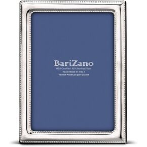 Tarnish Proof 925 Sterling 4x6 Picture Frame, Silver