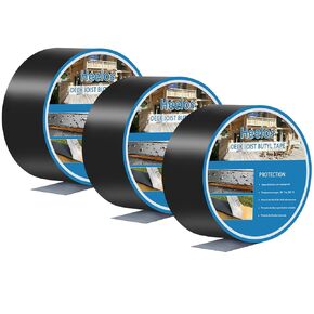 Deck Joist Tape Butyl Joist Tape 1-5/8'' x 50' Flashing Joists Tape for Decking Joist Tape for Flashing Deck Joists and Beams Building Joists(12 Rolls)