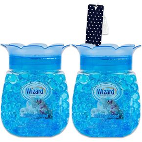 Fresh Linen Air Freshener Set - Fresh Linen Odor Neutralizing Gel Beads Bundle with 2 Linen Air Freshener Beads 9oz in Jar for Home, Bathroom, Office, More Plus Bookmark | Linen Odor Eliminator