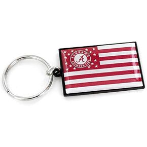 aminco NCAA unisex-adult Americana Flag Keychain