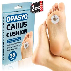 Callus Cushions Corn Pads for Bottom of Foot,72 Count Round Soft Foam Corn Cushions,Self Stick Corn Pads for Feet Women Men,Relief Calluses, Corns, Blisters, Heel Frictions (A-72PCS)