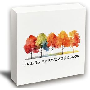 Fall Table Desk Decor Sign,Fall Table Decorations,Fall Decorations for Home,Fall Table Decor for Living Room Home,5x5inches
