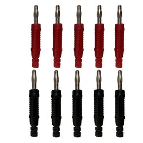 4mm Banana Plugs Solder DIY Banana Plug Male Connectors Adapters for Multimeter Test Leads Probes-10 Pcs