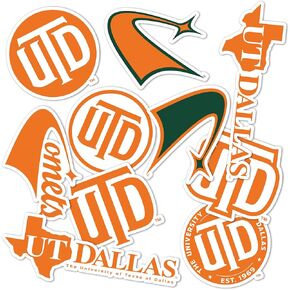 Desert Cactus The University of Texas at Dallas Stickers UTD Comet Vinyl Decals Laptop Water Bottle Car Scrapbook11.42x8.9 (Type 2)